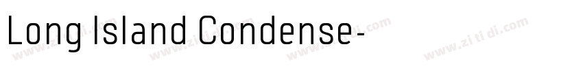 Long Island Condense字体转换